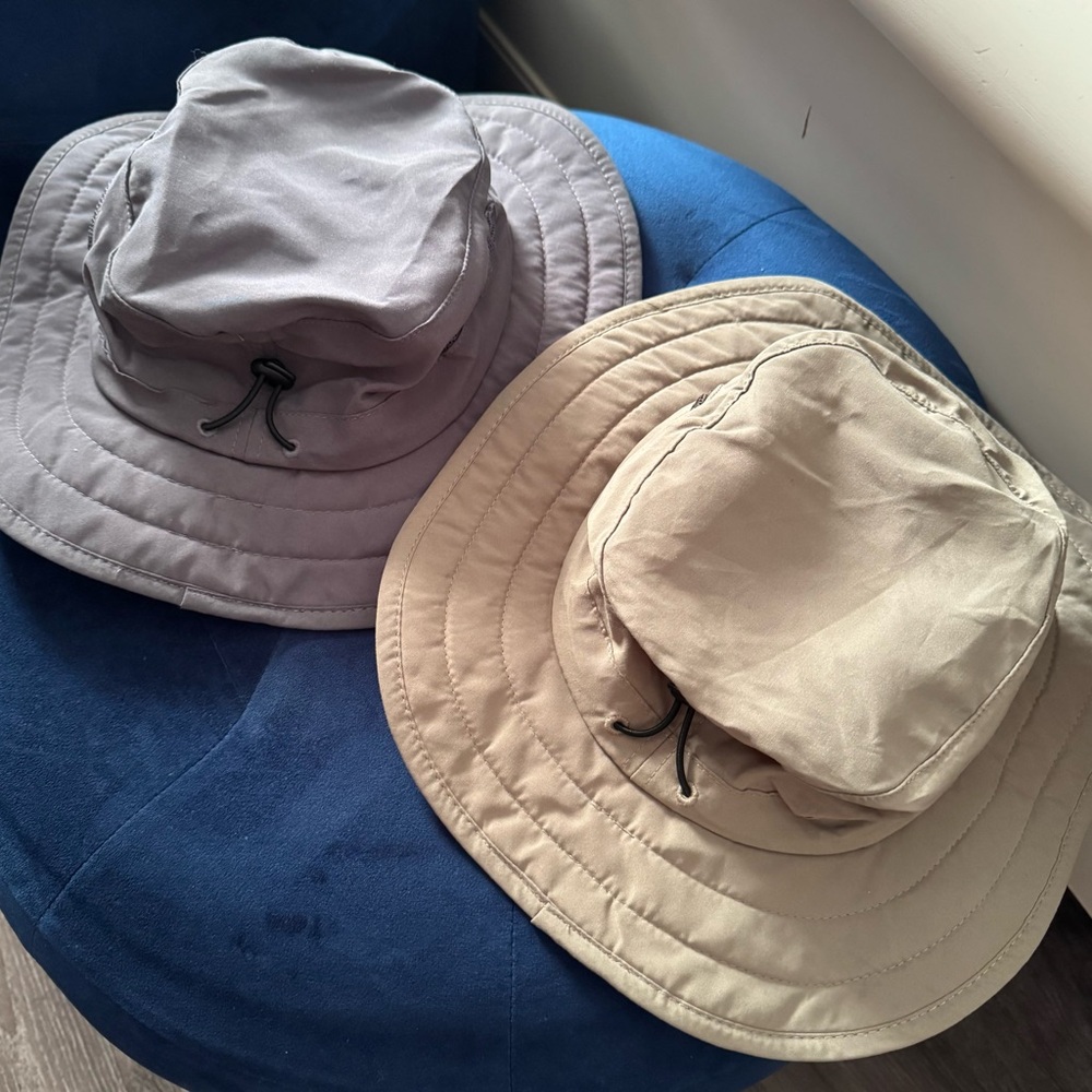 Children's Outdoor Explorer Hats - Gray and Tan